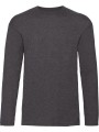 FOL T-shirt homme manches longues Valueweight (61-038-0) heather grey fonce personnalisable