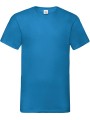 FOL T-shirt homme col v Valueweight (61-066-0) bleu azur personnalisable