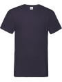FOL T-shirt homme col v Valueweight (61-066-0) bleu marine profond personnalisable