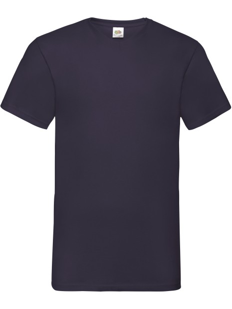 FOL T-shirt homme col v Valueweight (61-066-0) bleu marine profond personnalisable