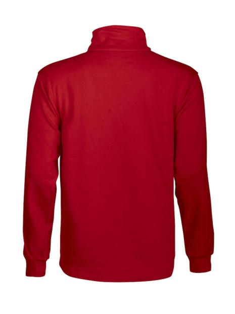 PROJOB 2120 SWEAT 1/2 ZIP rouge personnalisable
