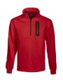 PROJOB 2120 SWEAT 1/2 ZIP rouge personnalisable