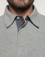 KARIBAN French rib > langarm-poloshirt Poloshirt personalisierbar