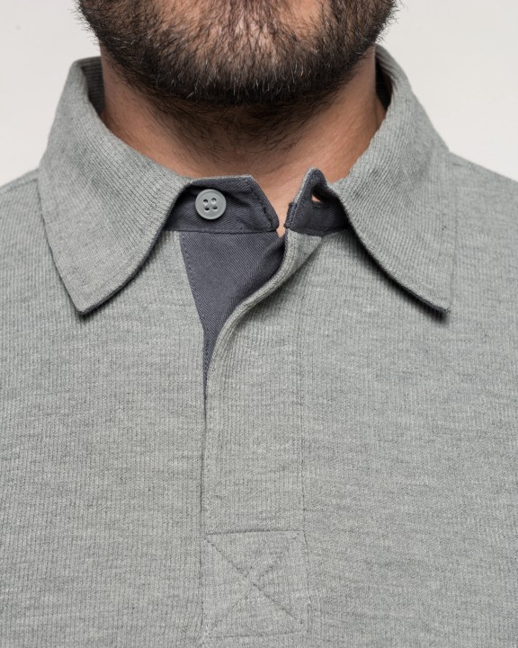 KARIBAN French rib > langarm-poloshirt Poloshirt personalisierbar