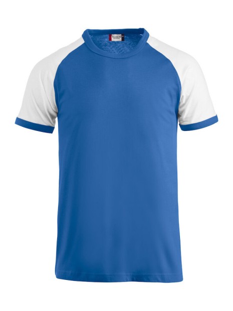 CLIQUE Raglan-T bleu royal personnalisable