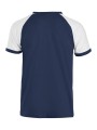 CLIQUE Raglan-T bleu marine personnalisable