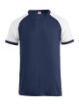 CLIQUE Raglan-T bleu marine personnalisable
