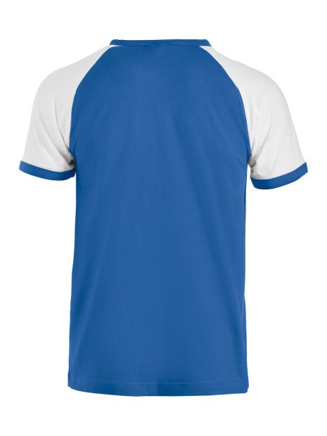 CLIQUE Raglan-T bleu royal personnalisable