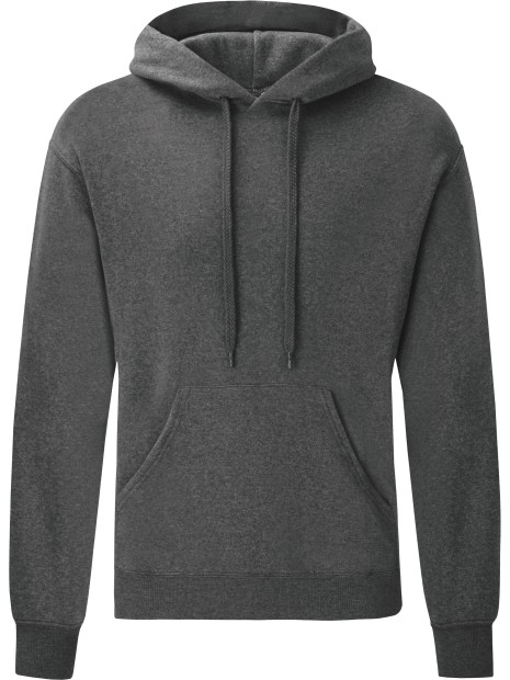 FOL Sweat-shirt capuche Classic (62-208-0) heather grey fonce personnalisable