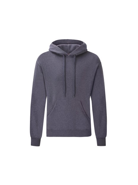 FOL Sweat-shirt capuche Classic (62-208-0) heather bleu marine personnalisable