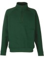FOL Sweat-shirt col zippé Premium (62-032-0) vert bouteille personnalisable
