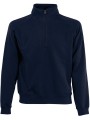 FOL Sweat-shirt col zippé Premium (62-032-0) bleu marine profond personnalisable
