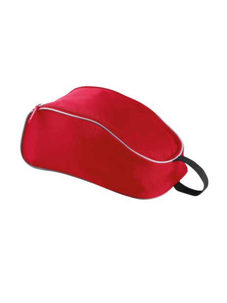 KIMOOD Sac range-chaussures rouge/gris clair personnalisable