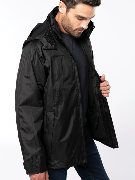 Vestes à personnaliser KARIBAN Parka 3 en 1 homme 