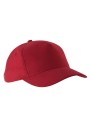 K-UP Action II - Casquette 5 panneaux rouge personnalisable