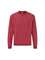 FOL Sweat-shirt col rond Classic (62-202-0) vintage heather rouge personnalisable