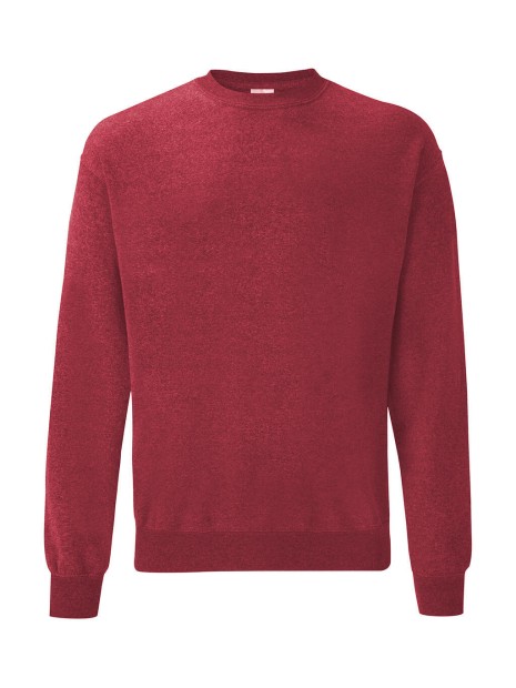 FOL Sweat-shirt col rond Classic (62-202-0) HEATHER RED personnalisable