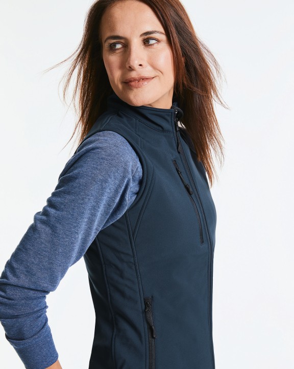 RUSSELL Ladies` Softshell Gilet Softshell personalisierbar