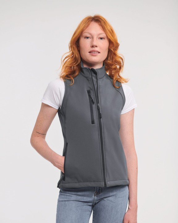 RUSSELL Ladies` Softshell Gilet Softshell personalisierbar