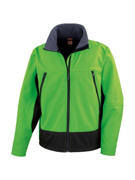 RESULT Veste softshell Activity VIVID GREEN/BLACK personnalisable