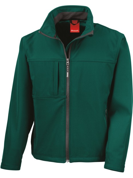 RESULT Veste softshell homme vert bouteille personnalisable