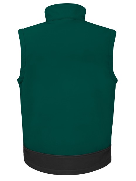 RESULT Bodywarmer softshell bouteille/noir personnalisable