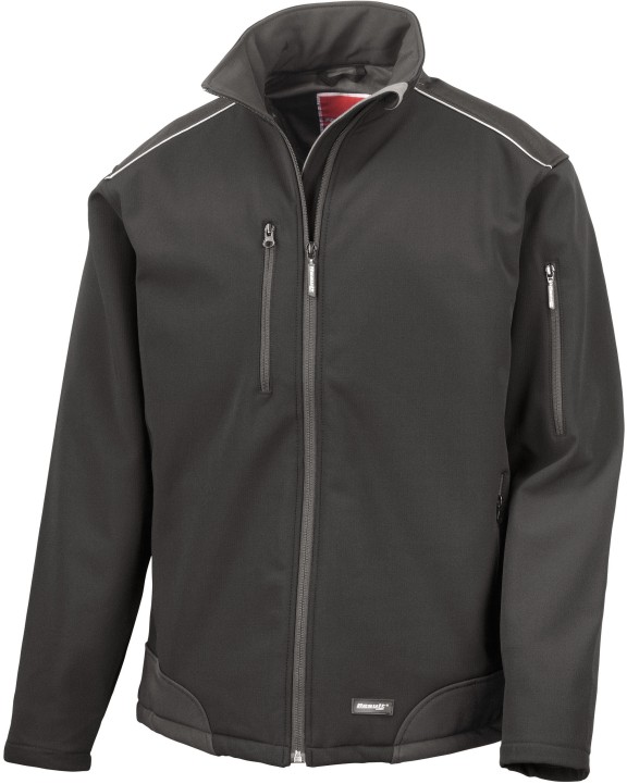 Softshell personnalisable RESULT Veste de travail softshell Ripstop avec Cordura®