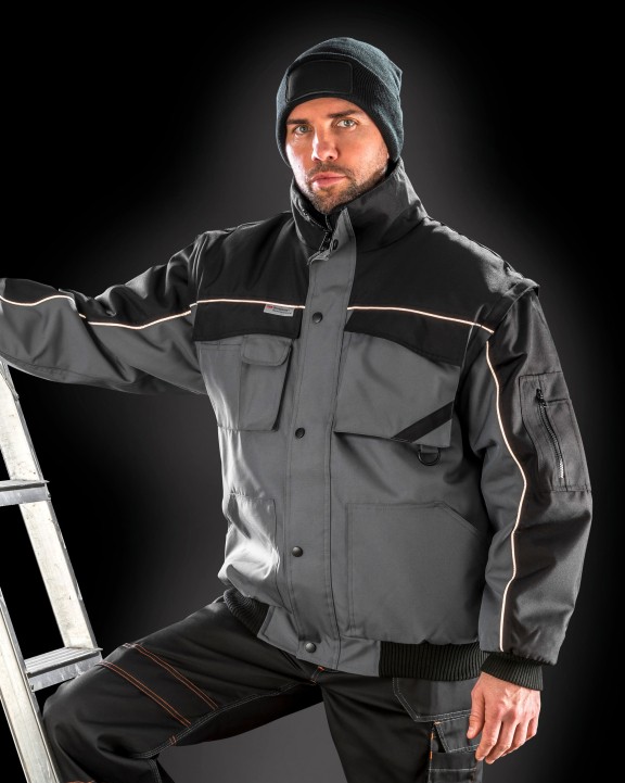 Veste personnalisable RESULT Blouson manches amovibles Heavy Duty