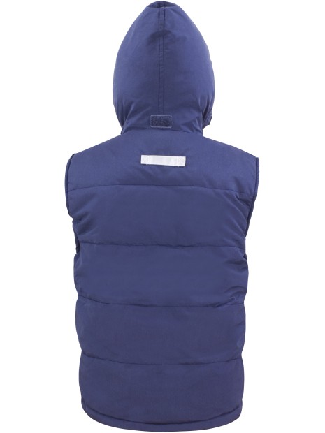 RESULT Bodywarmer doublé enfant bleu marine personnalisable