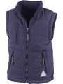 RESULT Bodywarmer doublé enfant bleu marine personnalisable