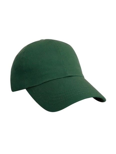 RESULT Heavy Cotton Drill Cap vert bouteille personnalisable