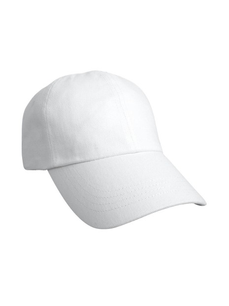RESULT Heavy Cotton Drill Cap blanc personnalisable