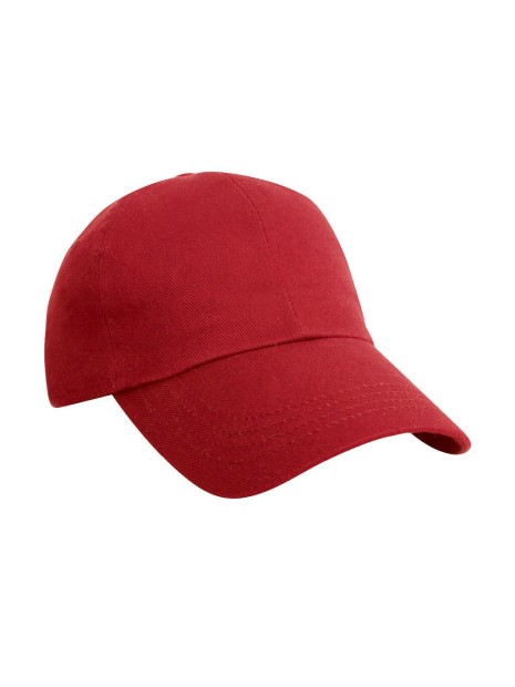 RESULT Heavy Cotton Drill Cap rouge personnalisable