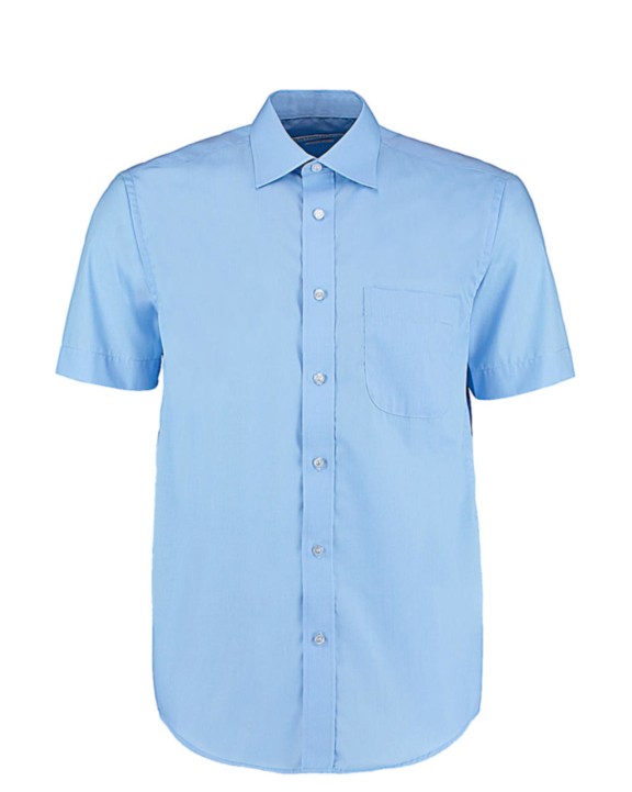 KUSTOM KIT Classic Fit Business Shirt SSL Hemd personalisierbar