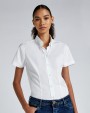 KUSTOM KIT Women's Tailored Fit Premium Oxford Shirt SSL Hemd personalisierbar