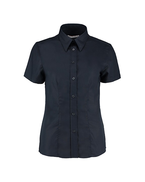 Hemd KUSTOM KIT Women's Tailored Fit Workwear Oxford Shirt SSL voor bedrukking &amp; borduring