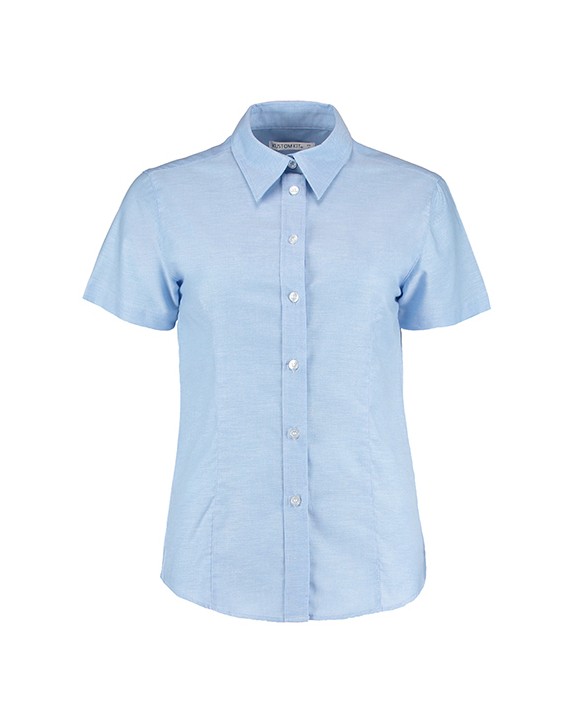 Chemise personnalisable KUSTOM KIT Women's Tailored Fit Workwear Oxford Shirt SSL