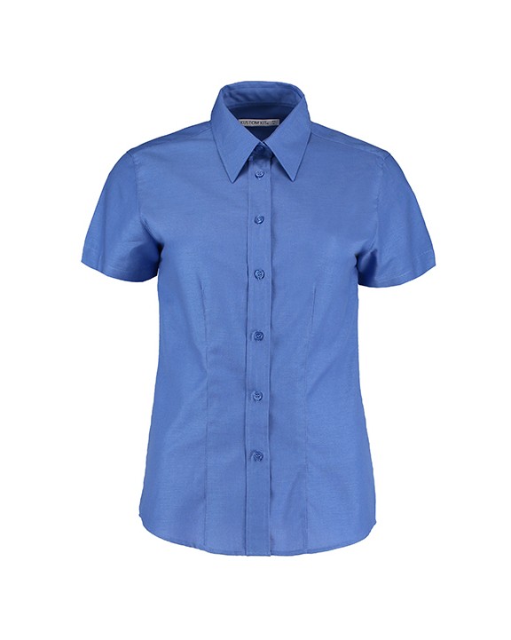 Chemise personnalisable KUSTOM KIT Women's Tailored Fit Workwear Oxford Shirt SSL