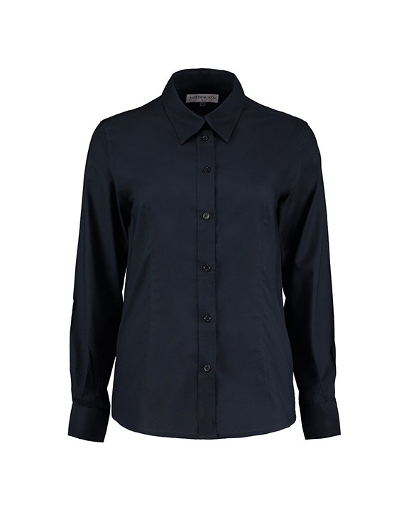 KUSTOM KIT Women's Tailored Fit Workwear Oxford Shirt Hemd personalisierbar