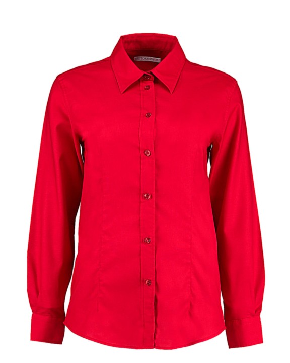 KUSTOM KIT Women's Tailored Fit Workwear Oxford Shirt Hemd personalisierbar