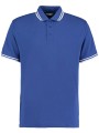 KUSTOM KIT Classic Fit Tipped Collar Polo royal/blanc personnalisable