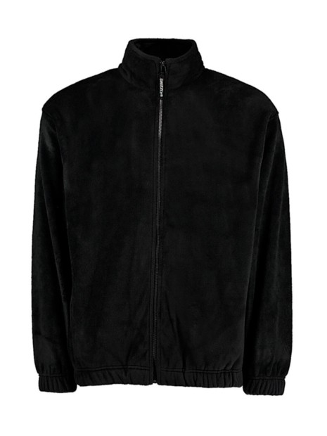 KUSTOM KIT Classic Fit Full Zip Fleece noir personnalisable