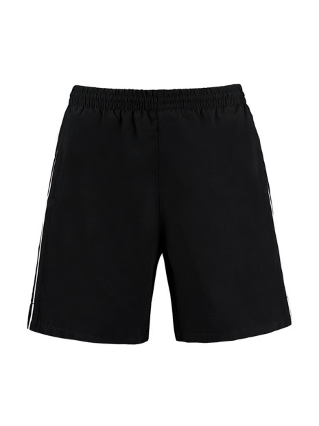 KUSTOM KIT Classic Fit Track Short noir/blanc personnalisable