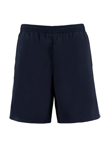 KUSTOM KIT Classic Fit Track Short bleu marine/blanc personnalisable