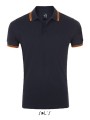 Polos à personnaliser SOL'S Pasadena Men french navy/neon orange