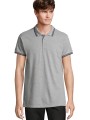 Polos à personnaliser SOL'S Pasadena Men gris chine/bleu marine