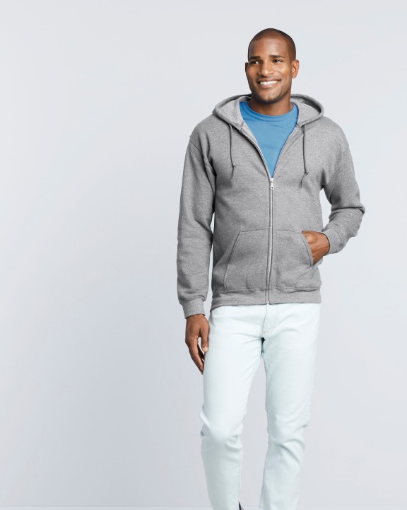 Sweater GILDAN Heavy Blend™ Adult Sweatvest met capuchon voor bedrukking &amp; borduring