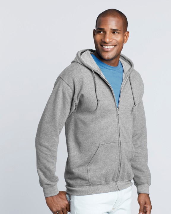 Sweater GILDAN Heavy Blend™ Adult Sweatvest met capuchon voor bedrukking &amp; borduring