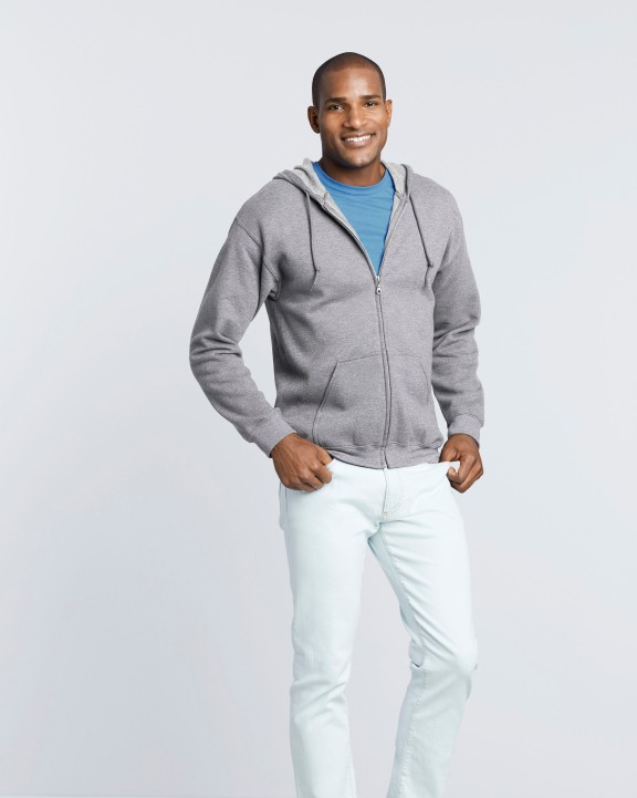 Sweater GILDAN Heavy Blend™ Adult Sweatvest met capuchon voor bedrukking &amp; borduring