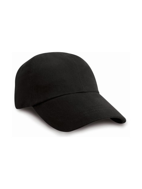 RESULT Junior Brushed Cotton Cap noir personnalisable